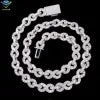 Silver 925 Chain Fashion Jewelry Necklace Hip Hop 18k Gold Plated Necklace VVS Moissanite Cuban Link Chain