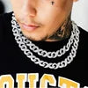 Silver 925 Chain Fashion Jewelry Necklace Hip Hop 18k Gold Plated Necklace VVS Moissanite Cuban Link Chain
