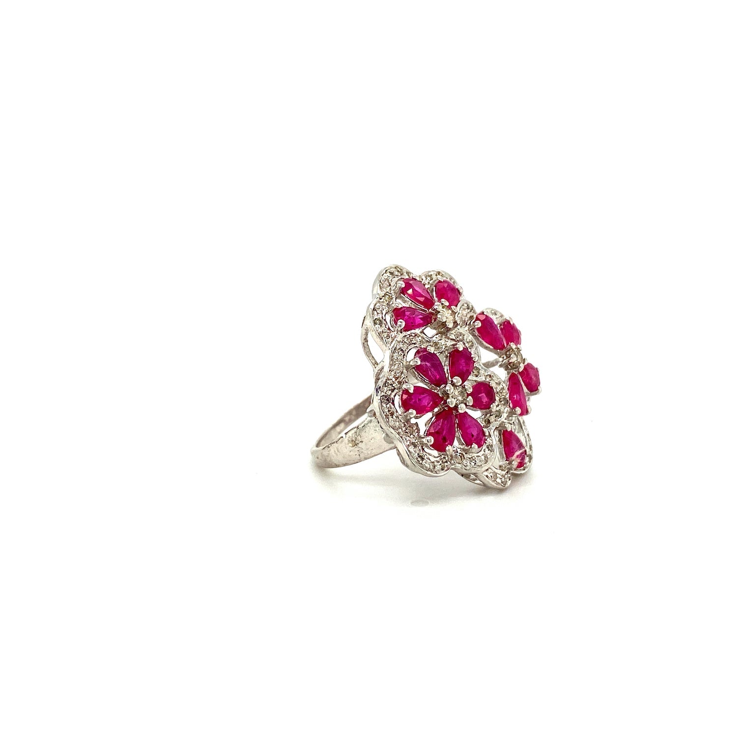Ruby Jewellery Set in .925 Sterling Silver - KSS 65503