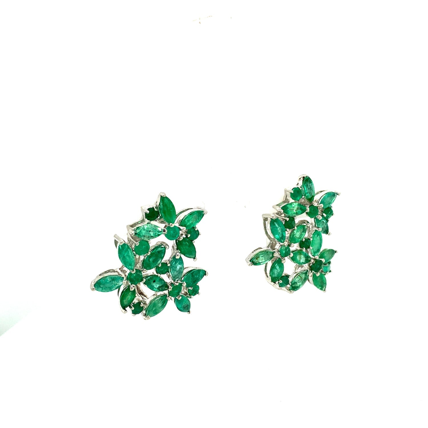 Emerald Jewellery Set in .925 Sterling Silver - KSS 65719