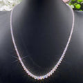Provence Luxury Graduated Tennis Necklace KGold DEF/VS Lab Diamonds Wedding Necklace Evening dress Jewelry Tennis Custom