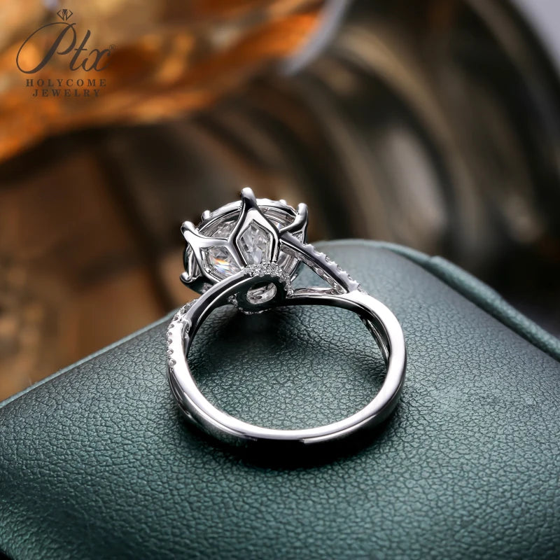 Lab Grown Diamond Ring 1ct/2ct/3ct D Color Round/Oval/Cushion/Radiant 10k14k18k Gold Women Engagement Wedding Band