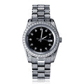 Hip Hop Bling Iced Out Stainless Steel Luminous Watch Date Quartz Wrist Waterproof Watches  for Men Rapper Jewelry Gift