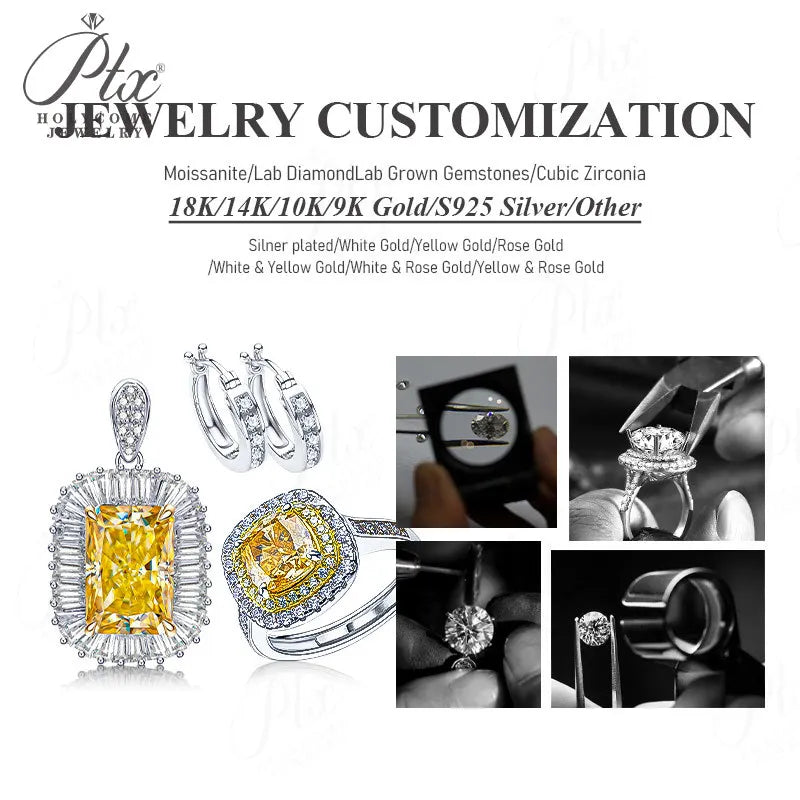 Lab Grown Diamond Ring 1ct/2ct/3ct D Color Round/Oval/Cushion/Radiant 10k14k18k Gold Women Engagement Wedding Band