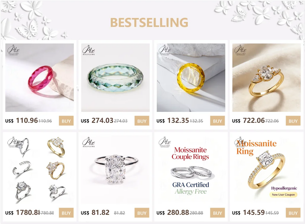 Lab Grown Diamond Ring 1ct/2ct/3ct D Color Round/Oval/Cushion/Radiant 10k14k18k Gold Women Engagement Wedding Band